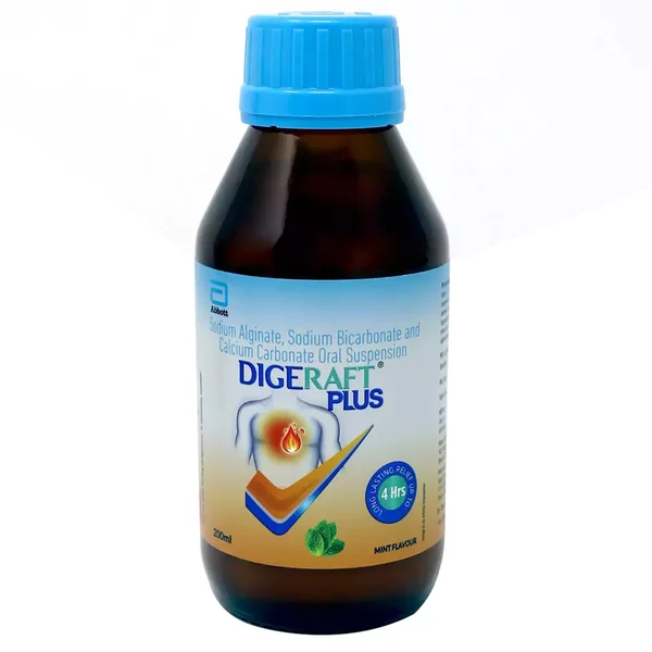 Digeraft Plus Mint Flavour Oral Suspension 200 ml, Pack of 1 Oral Suspension