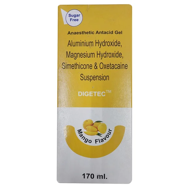Digetec Sugar Free Mango Flavour Oral Suspension 170 ml