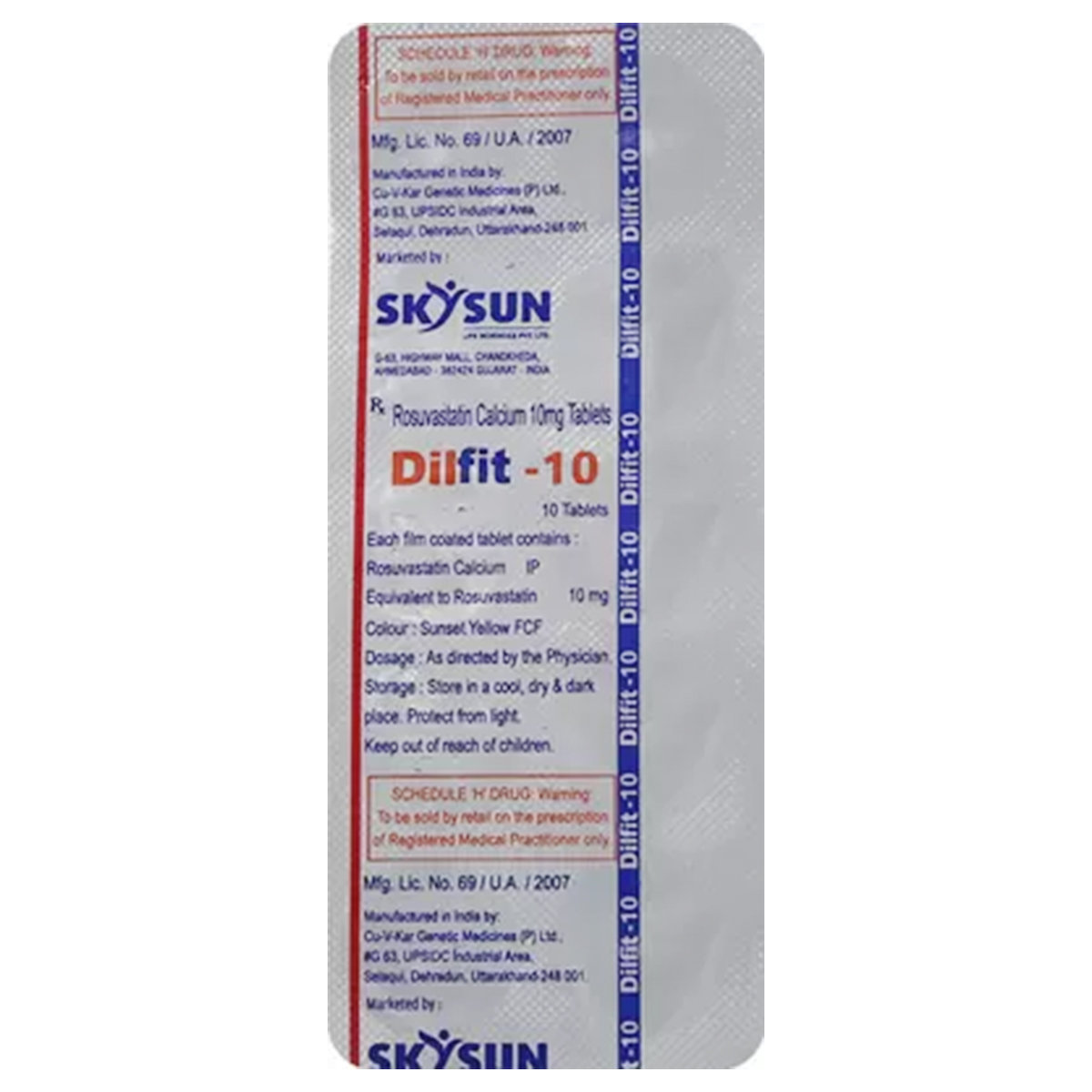 Dilfit 10 mg Tablet 10's Dilfit 10 mg Tablet 10's