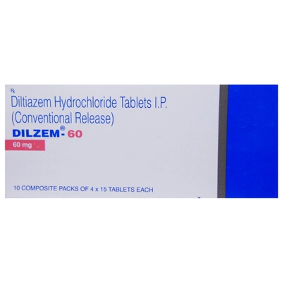 Dilzem 60 Tablet 15's, Pack of 15 TabletS