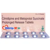 Dilnip-M 50/10 mg Tablet 10's, Pack of 10 TabletS