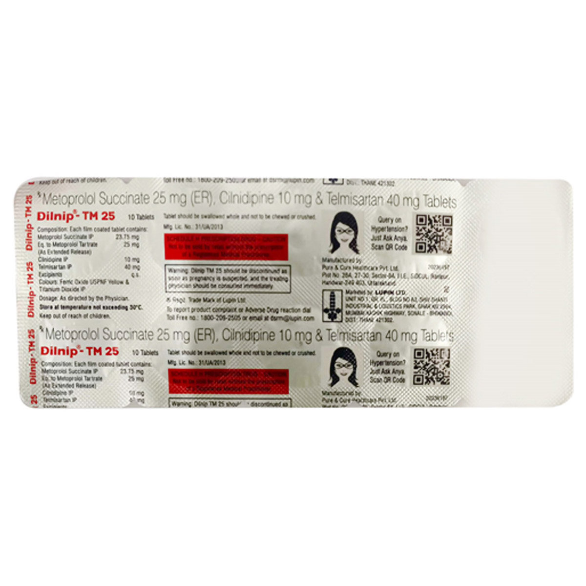 Dilnip-TM 25 Tablet 10's, Pack of 10 TabletS Dilnip-TM 25 Tablet 10's, Pack of 10 TabletS