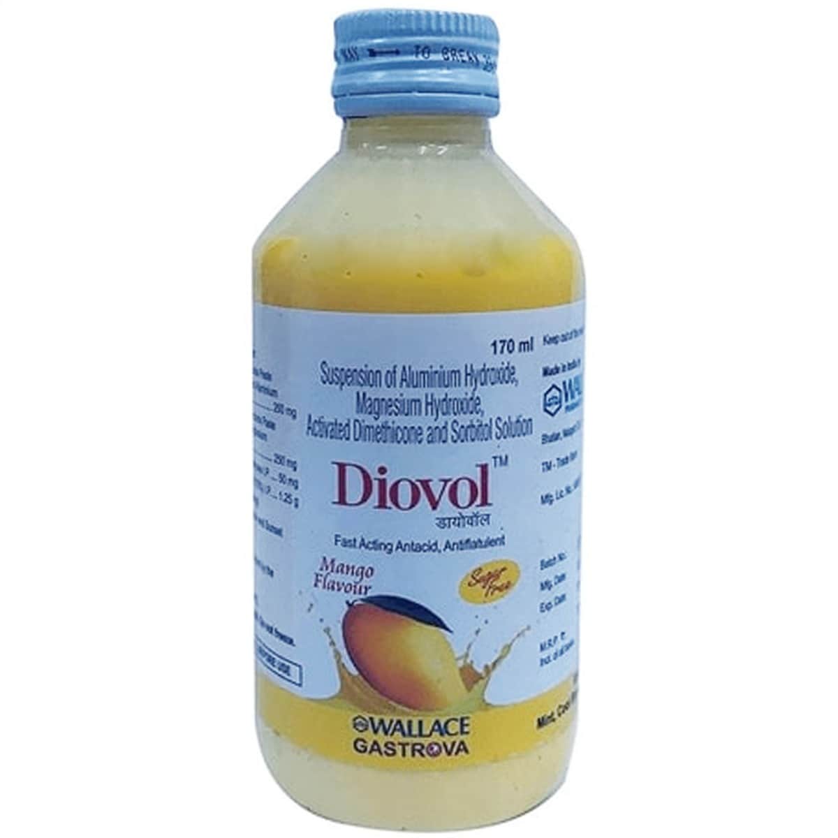 Diovol Sugar Free Mango Oral Solution | Uses, Side Effects, Price ...