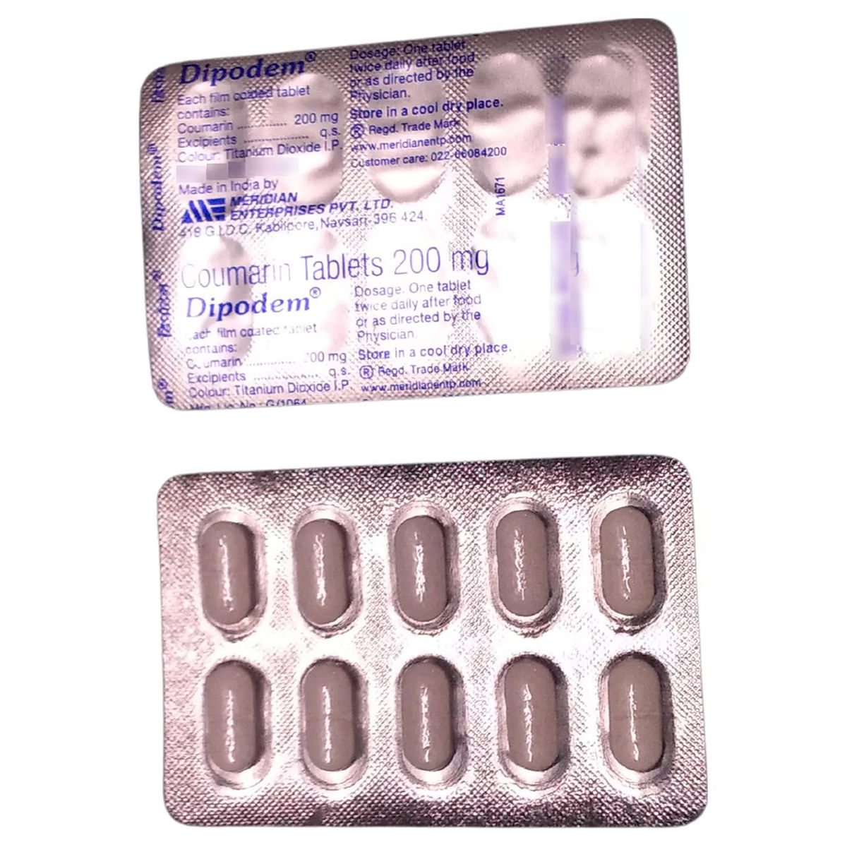 Buy Dipodem 200 mg Tablet 10's Online