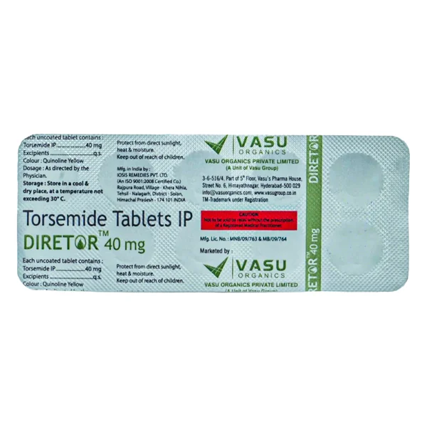 Diretor 40 Tablet 10's, Pack of 10 TABLETS