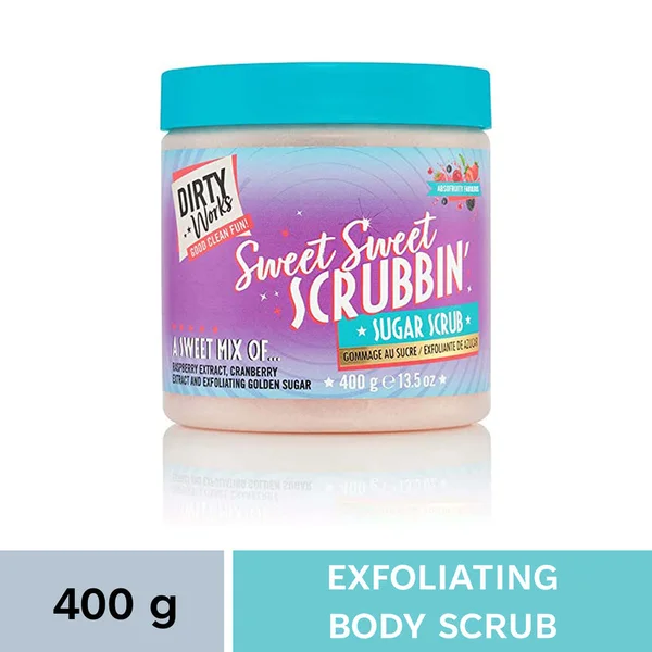 Dirty Works Sweet Sweet Scrub Fruity Sugar Scrub, 400 gm, Pack of 1