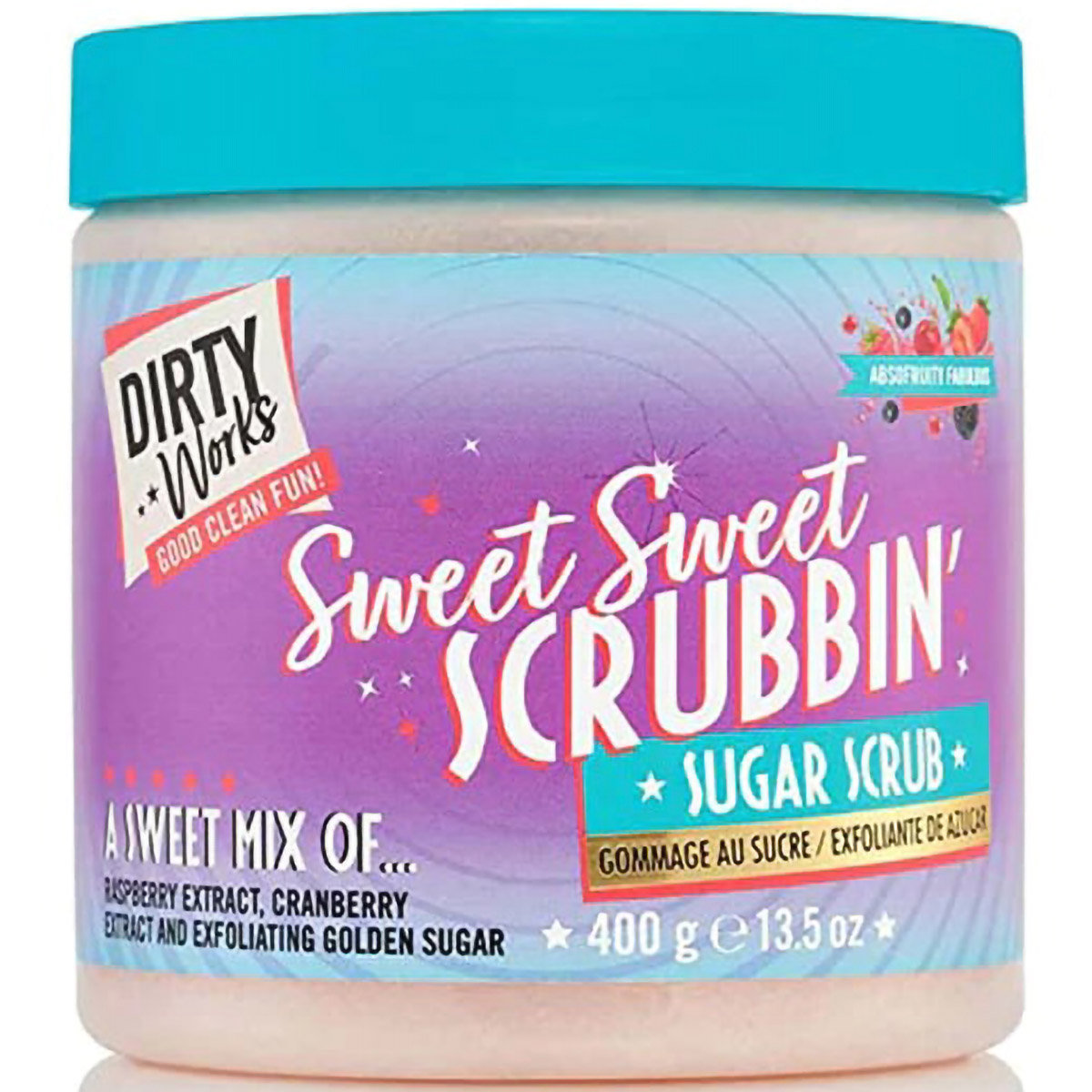 Dirty Works Sweet Sweet Scrub Fruity Sugar Scrub, 400 gm, Pack of 1 Dirty Works Sweet Sweet Scrub Fruity Sugar Scrub, 400 gm, Pack of 1