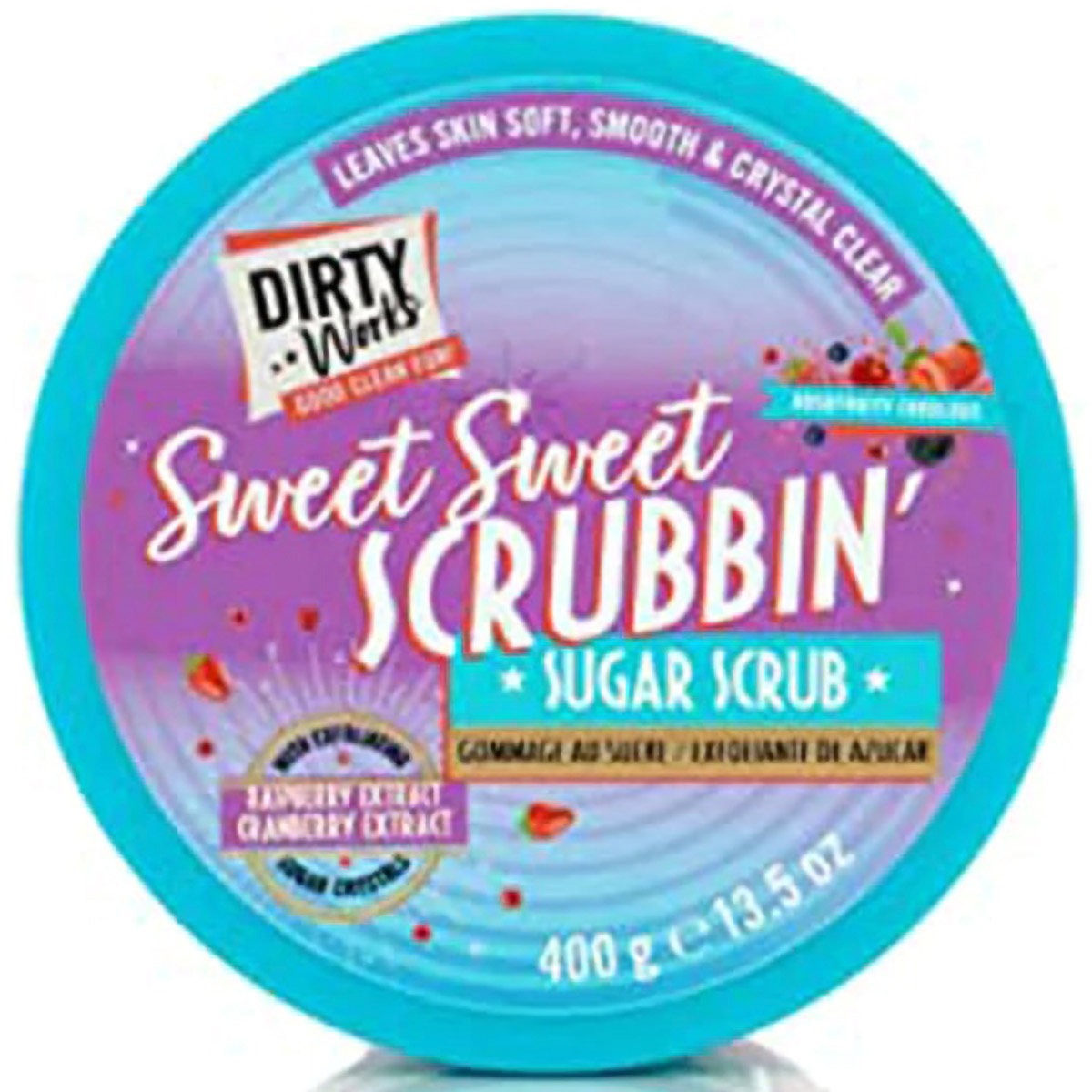 Dirty Works Sweet Sweet Scrub Fruity Sugar Scrub, 400 gm, Pack of 1 Dirty Works Sweet Sweet Scrub Fruity Sugar Scrub, 400 gm, Pack of 1