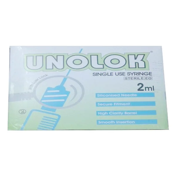 Dispo Syringes 2Ml(Unolock), Pack of 1