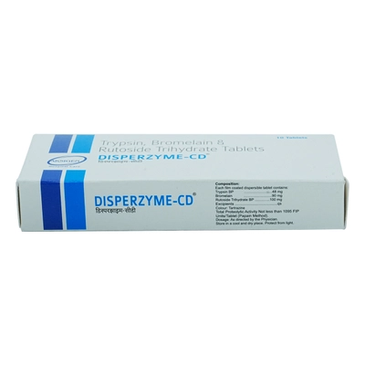 Disperzyme CD Tablet 10's, Pack of 10 TabletS