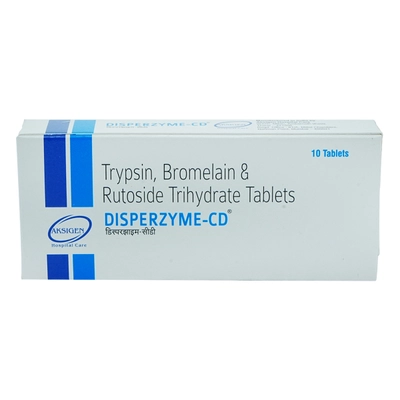 Disperzyme CD Tablet 10's, Pack of 10 TabletS