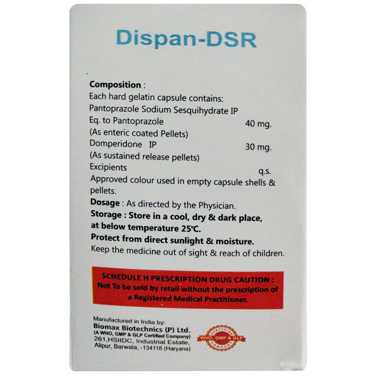 Dispan-DSR Capsule 10's, Pack of 10 Dispan-DSR Capsule 10's, Pack of 10