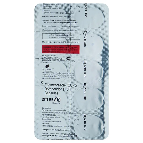 Diti Rev-D Capsule 10's