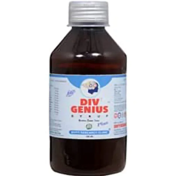 Divyy Genius Plus Sugar Free Litchi Flavour Tonic, 200 ml