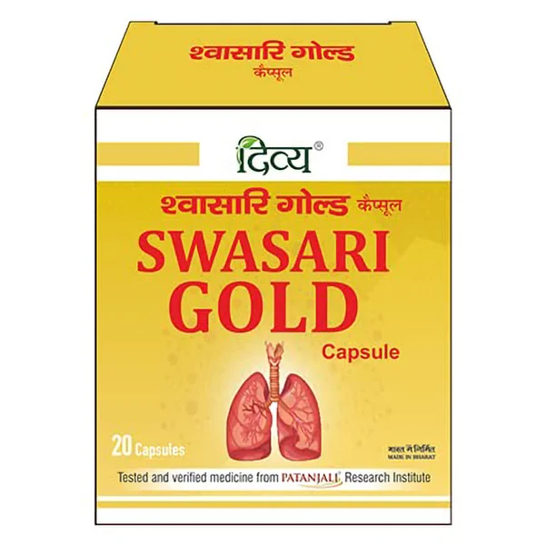 Patanjali Divya Swasari Gold, 20 Capsules, Pack of 1