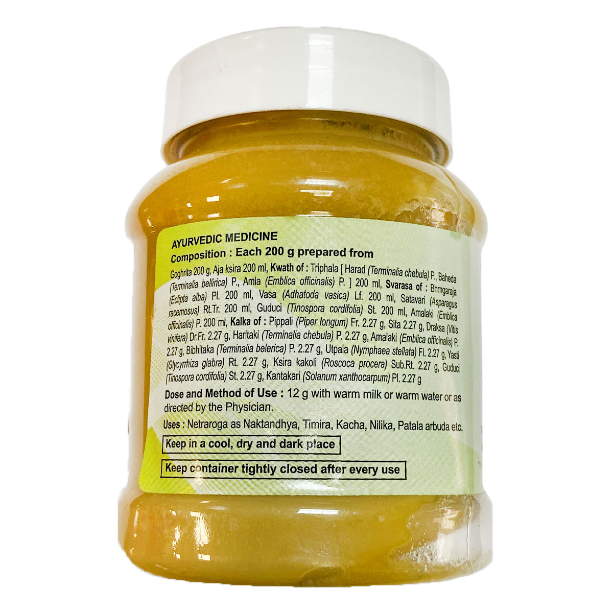 Patanjali Divya Mahatriphaladi Ghrit, 200 gm, Pack of 1 Patanjali Divya Mahatriphaladi Ghrit, 200 gm, Pack of 1