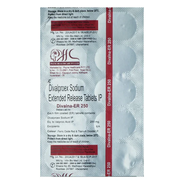 Divalna-ER 250 Tablet 10's, Pack of 10 TABLETS