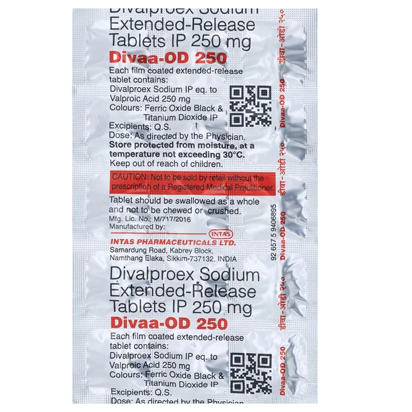 Divaa-OD 250 Tablet 15's