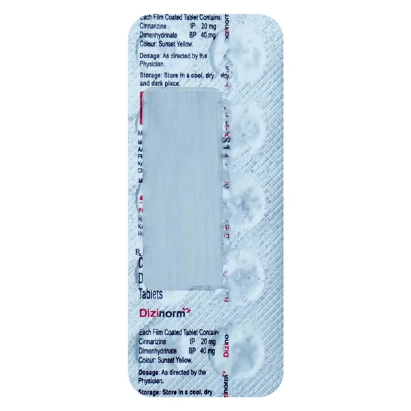 Dizinorm 40 mg Tablet 10's, Pack of 10 TABLETS