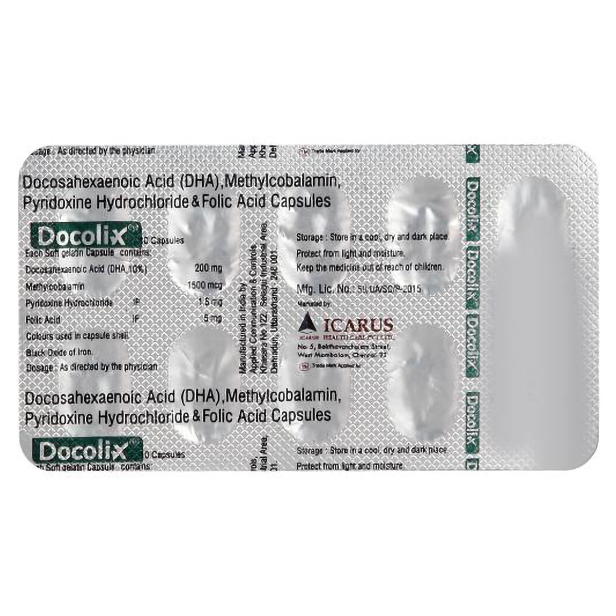 Docolix Capsule 10's, Pack of 10 CapsuleS Docolix Capsule 10's, Pack of 10 CapsuleS