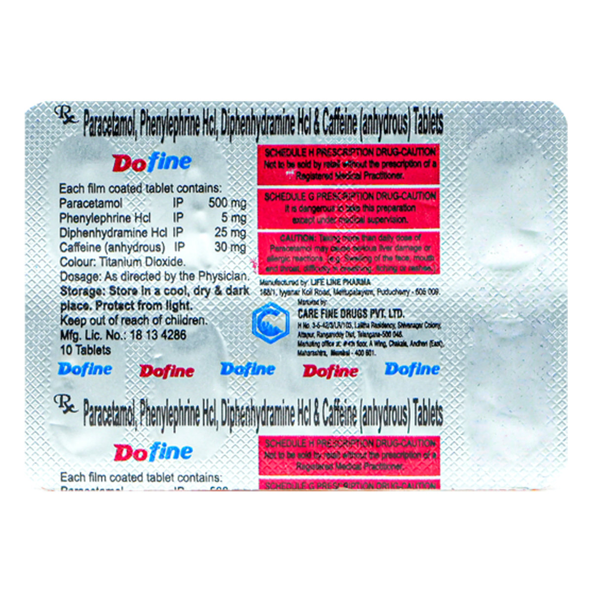 Dofine Tablet 10's, Pack of 10 Dofine Tablet 10's, Pack of 10