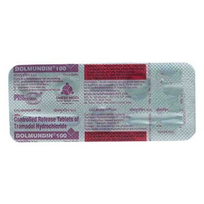 Dolmundin 100mg Tablet 5's, Pack of 5 TabletS