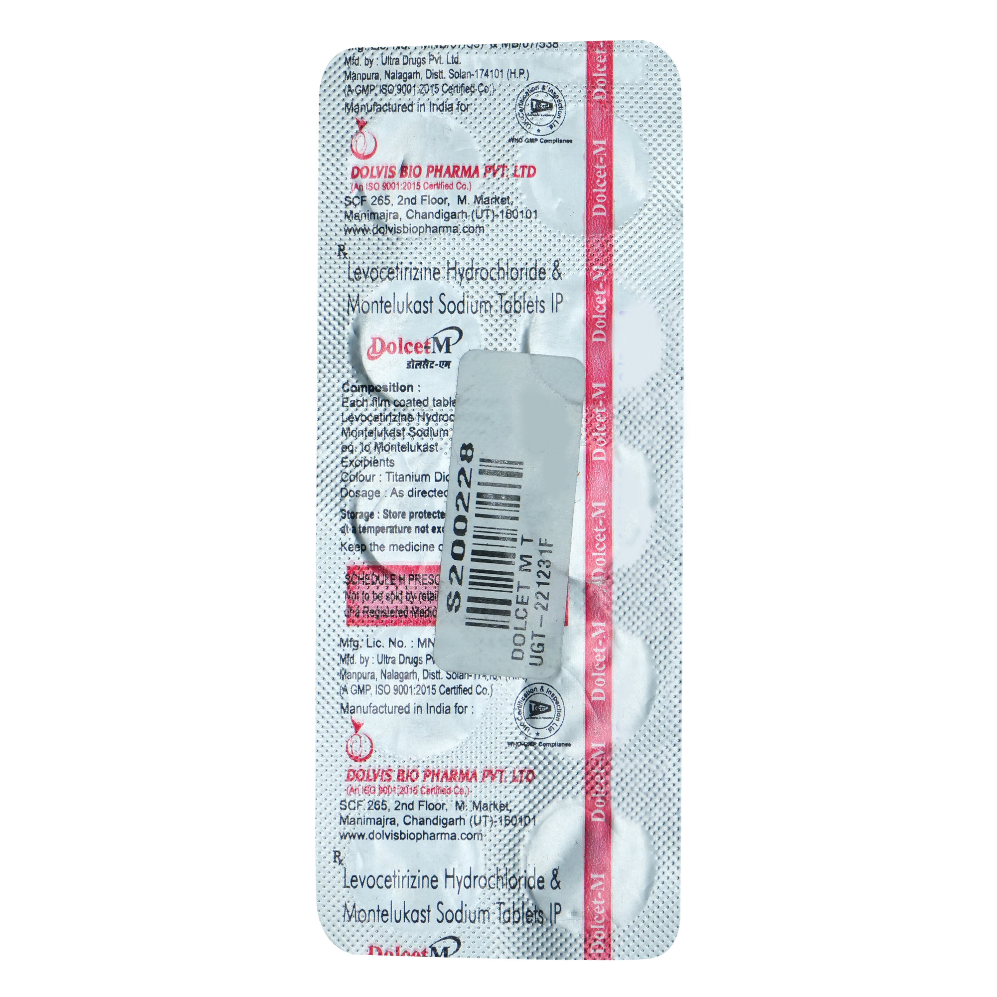 Dolcet M Tablet 10's, Pack of 10 TABLETS Dolcet M Tablet 10's, Pack of 10 TABLETS
