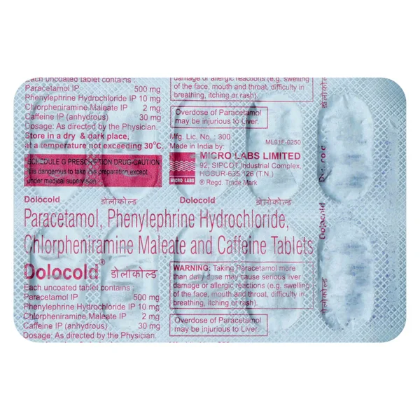 Dolocold Tablet 10's