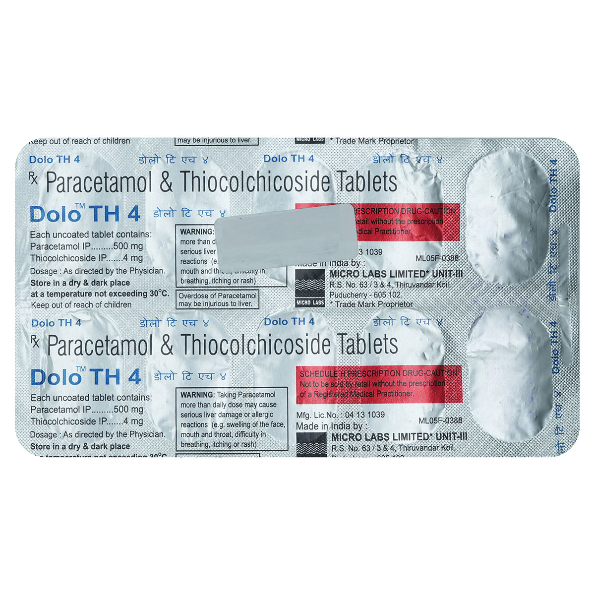 Dolo TH 4 Tablet 10's, Pack of 10 Dolo TH 4 Tablet 10's, Pack of 10