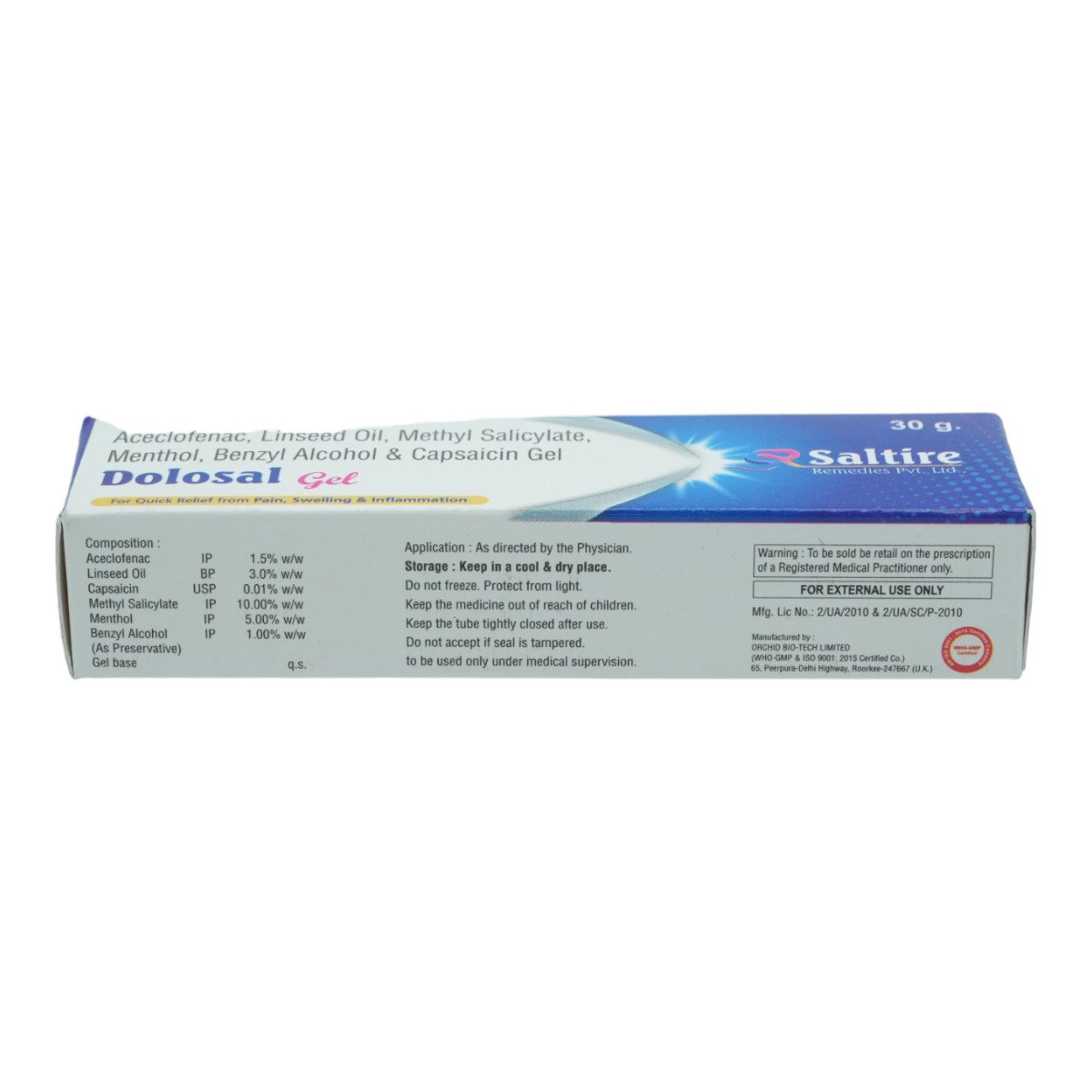 Dolosal Gel 30 gm, Pack of 1 GEL Dolosal Gel 30 gm, Pack of 1 GEL