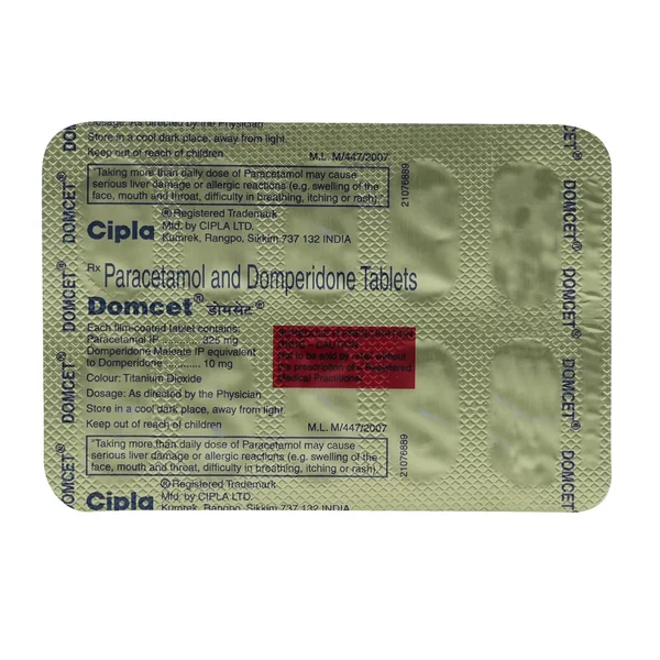 Domcet 10 mg Tablet 10's, Pack of 10 TabletS