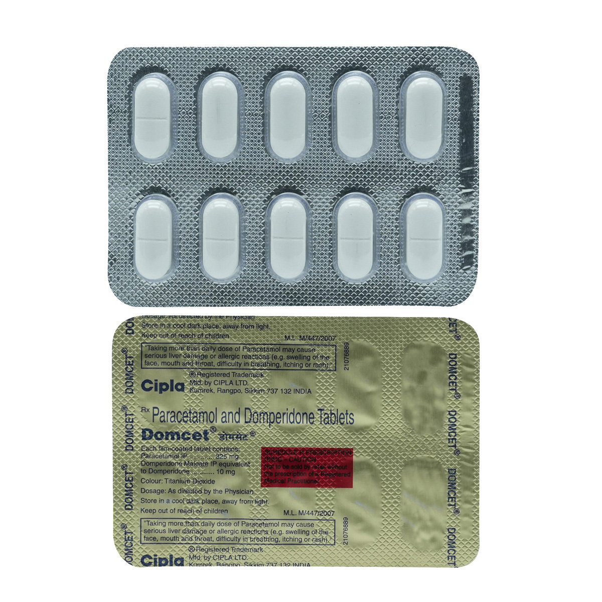 Domcet 10 mg Tablet 10's, Pack of 10 TabletS Domcet 10 mg Tablet 10's, Pack of 10 TabletS