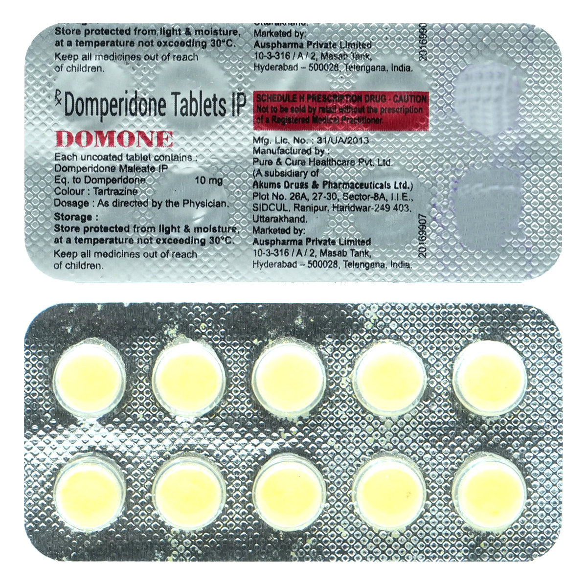 Domone 10 mg Tablet 10's, Pack of 10 TABLETS Domone 10 mg Tablet 10's, Pack of 10 TABLETS