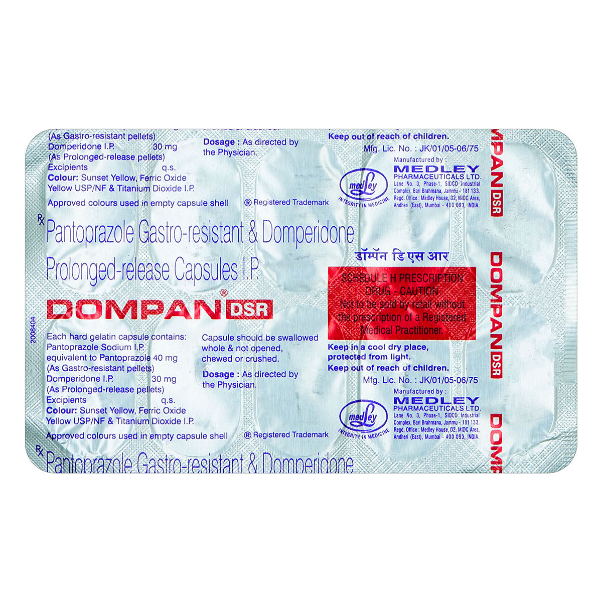 Dompan Dsr 40/30 Cap Uses, Side Effects, Price Apollo Pharmacy