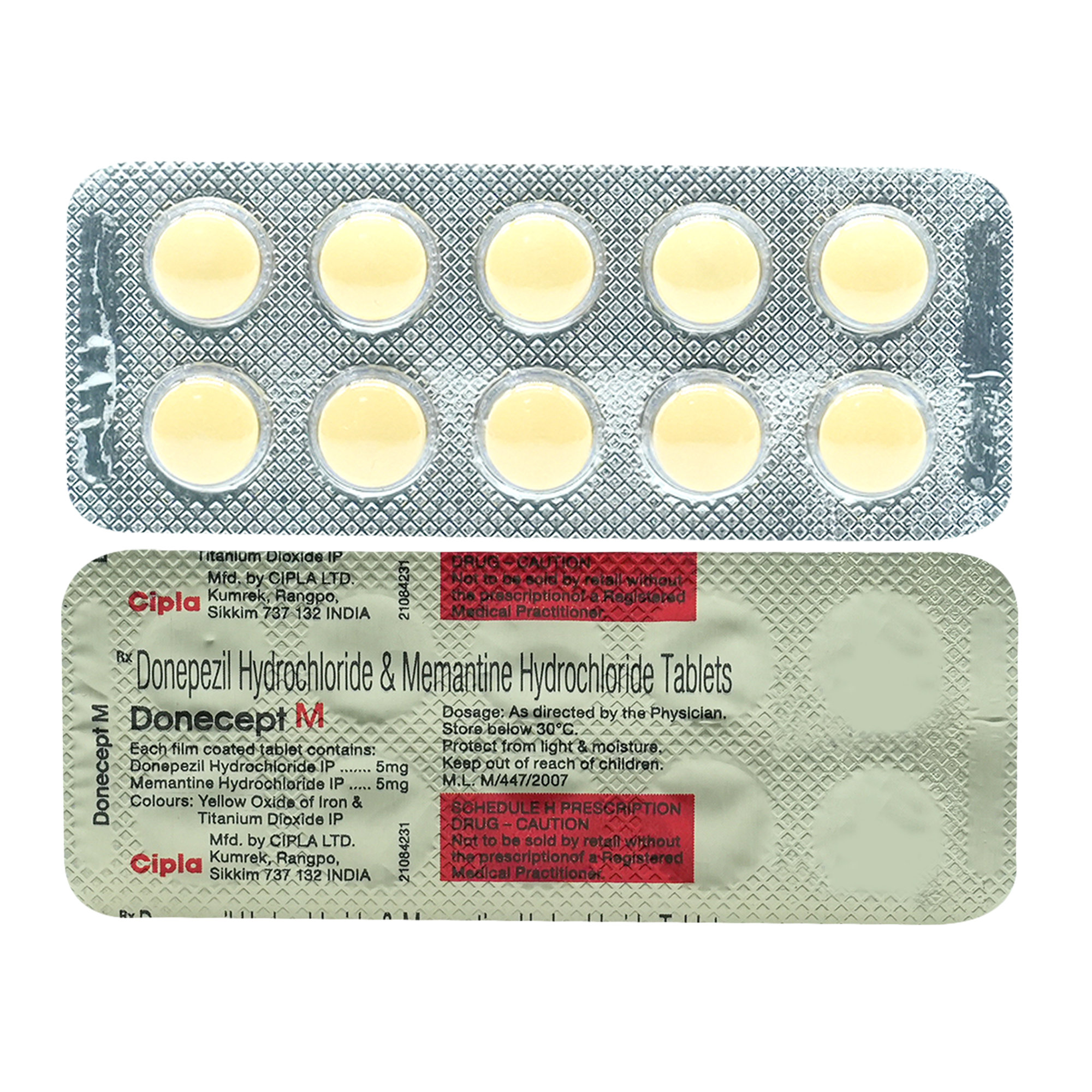 Donecept M Tablet 10's, Pack of 10 TabletS Donecept M Tablet 10's, Pack of 10 TabletS