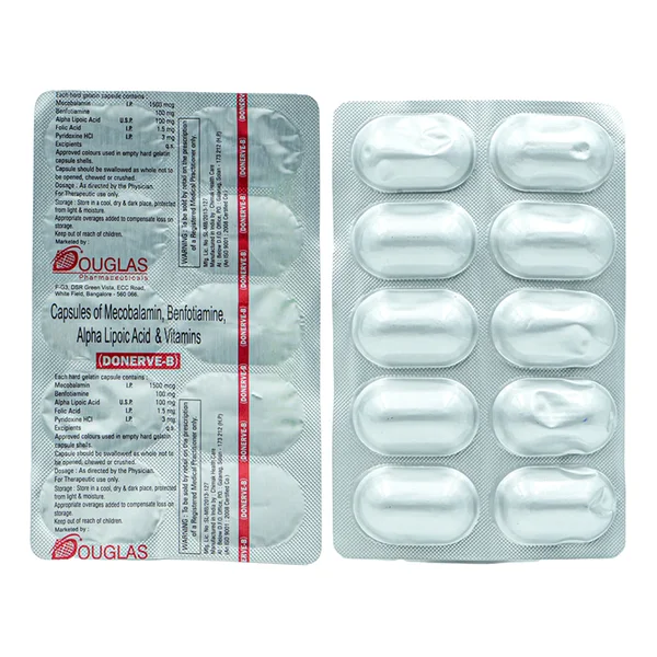 Donerve-B Capsule 10'S, Pack of 10 CapsuleS