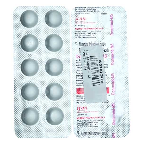 Donamind M 5mg/5mg Tablet 10's, Pack of 10 TABLETS