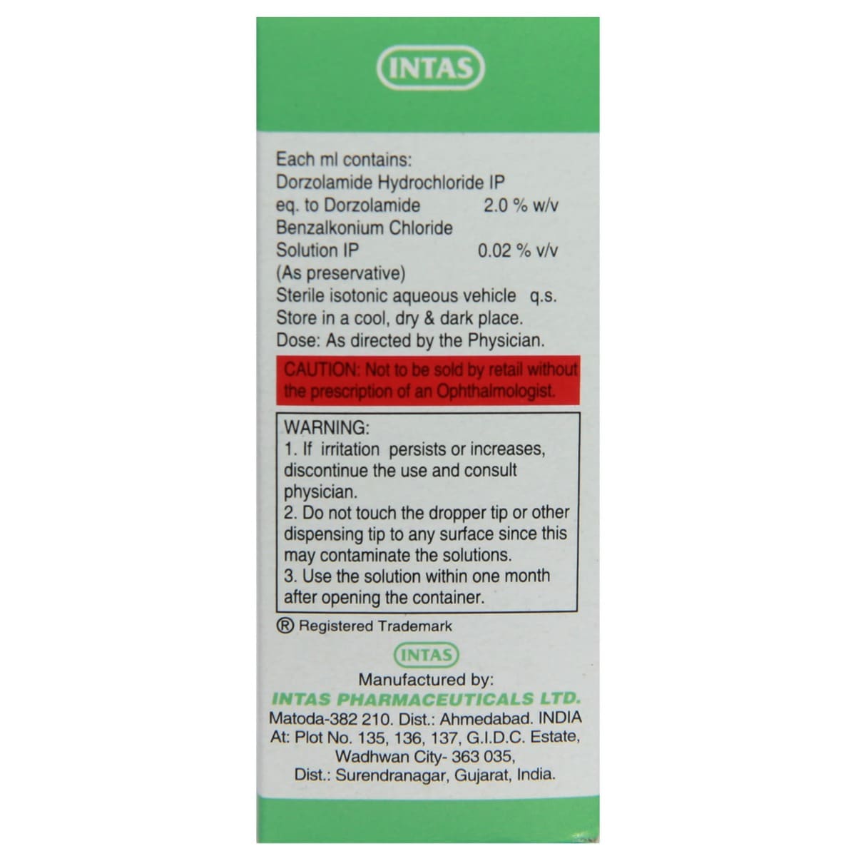 Dortas Eye Drops 5 ml, Pack of 1 EYE DROPS Dortas Eye Drops 5 ml, Pack of 1 EYE DROPS