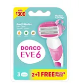 Dorco Eve 6 Cartridges, 2 Count, Pack of 1