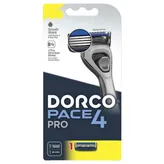 Dorco Pace Pro 4 Razor+Cartridge, 2 Count, Pack of 1