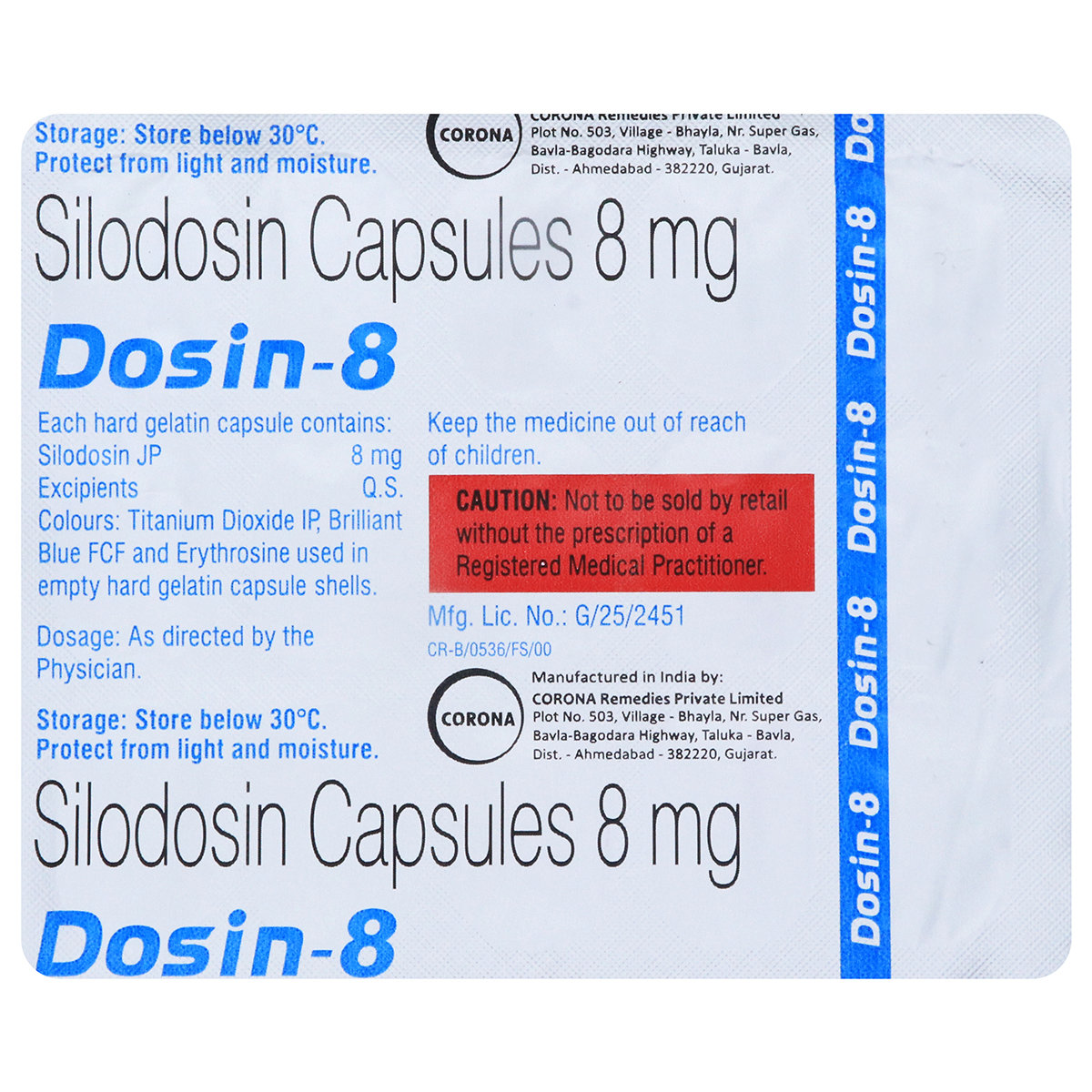 Dosin-8 Capsule 15's, Pack of 15 Dosin-8 Capsule 15's, Pack of 15