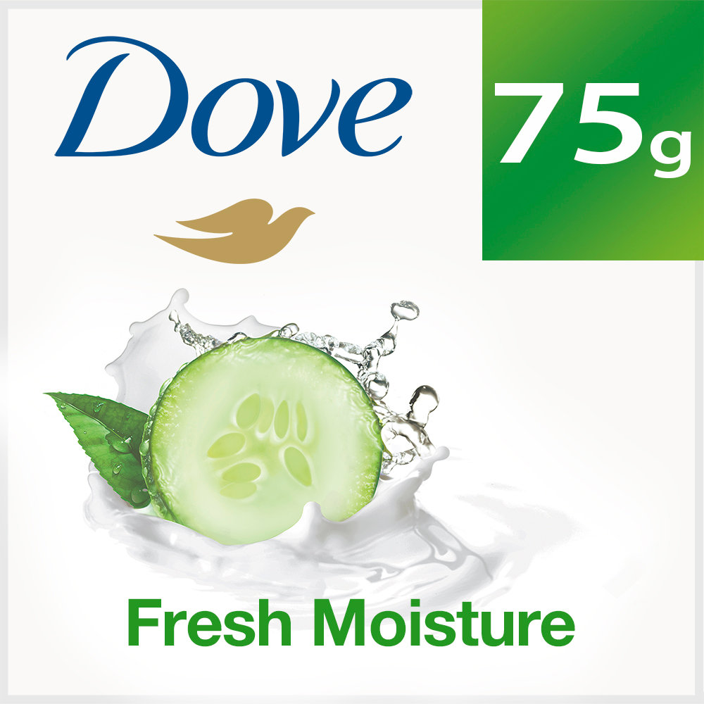 Dove Fresh Moisture Beauty Bathing Bar 75 gm | With ¼ Moisturizing Cream | For Soft, Smooth & Healthy Skin | Mild Cleansing For Daily Use | For All Skin Type, Pack of 1 Dove Fresh Moisture Beauty Bathing Bar 75 gm | With ¼ Moisturizing Cream | For Soft, Smooth & Healthy Skin | Mild Cleansing For Daily Use | For All Skin Type, Pack of 1