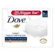 Dove Cream Beauty Bathing Bar, 375 gm (3x125 gm)