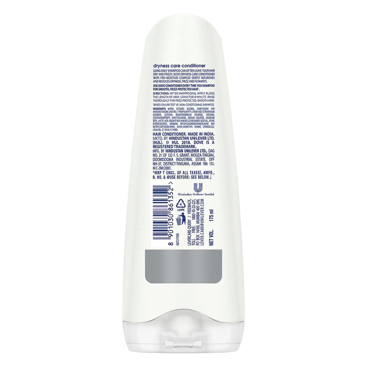 Dove Dryness Care Conditioner, 175 ml, Pack of 1 Dove Dryness Care Conditioner, 175 ml, Pack of 1