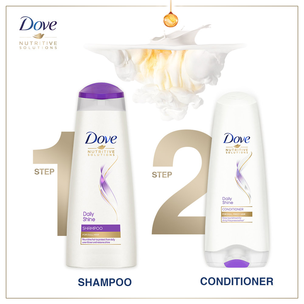 Dove Daily Shine Shampoo for Dull Hair, 80 ml, Pack of 1 Dove Daily Shine Shampoo for Dull Hair, 80 ml, Pack of 1