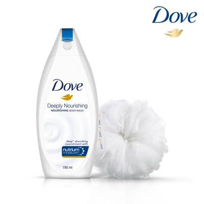 Dove Deep Moisture Body Wash 250 ml | With 100% Plant-Based Moisturisers | Moisturises Skin For 24Hr | 100% Gentle Cleanser | For Dry Skin, Pack of 1