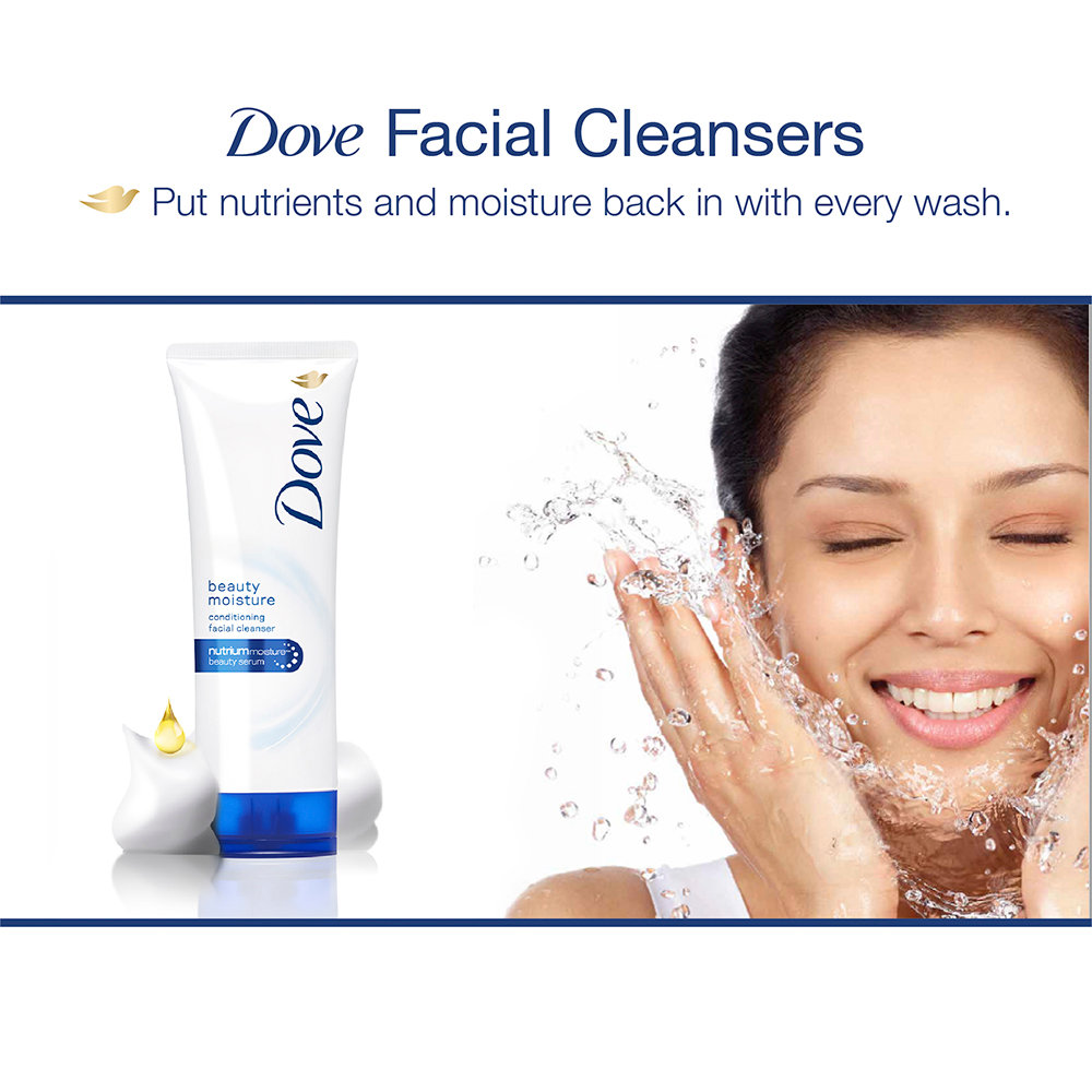 Dove Beauty Moisture Conditioning Facial Cleanser 50 gm | Nutrium Moisture | Effective Cleansing | Keep Skin Soft & Moisturized | For Normal Skin, Pack of 1 Dove Beauty Moisture Conditioning Facial Cleanser 50 gm | Nutrium Moisture | Effective Cleansing | Keep Skin Soft & Moisturized | For Normal Skin, Pack of 1