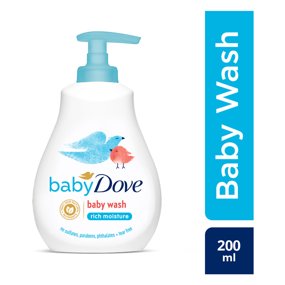 Baby Dove Rich Moisture Baby Wash, 200 ml, Pack of 1 Baby Dove Rich Moisture Baby Wash, 200 ml, Pack of 1