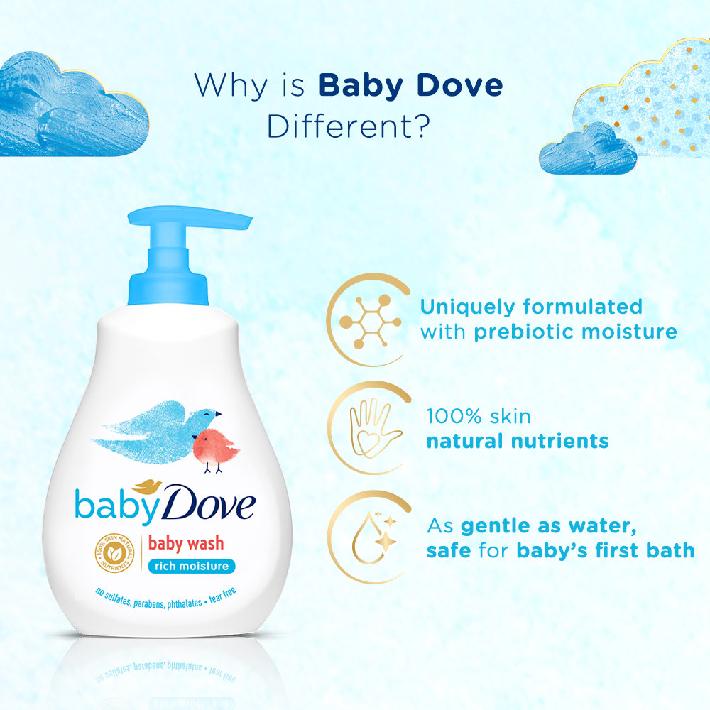 Baby Dove Rich Moisture Baby Wash, 200 ml, Pack of 1 Baby Dove Rich Moisture Baby Wash, 200 ml, Pack of 1