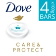 Dove Care & Protect Moisturising Soap, 400 gm (4 x 100 gm)